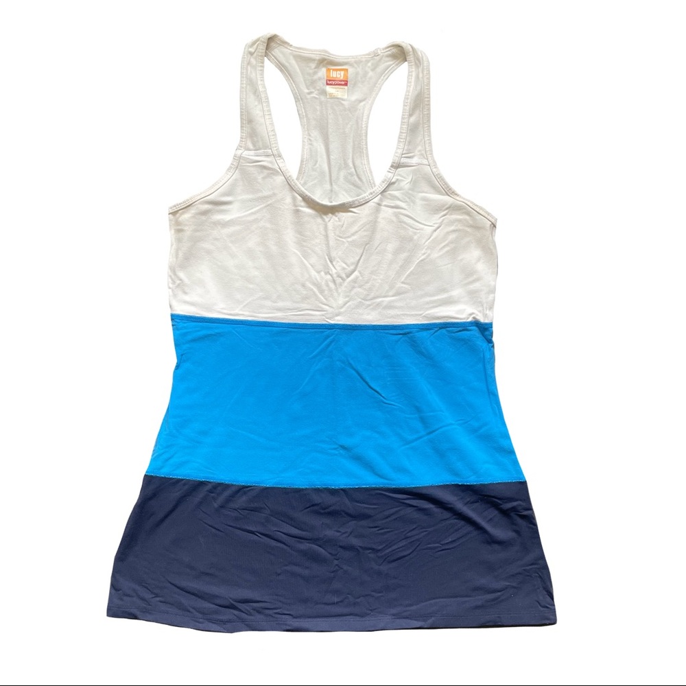 Lucy Color Block Tank Top - Picture 1 of 4